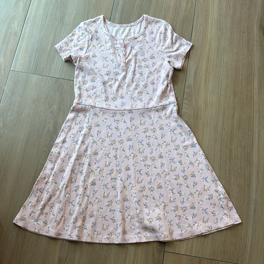 Floral dress Art Class youth (14) pink